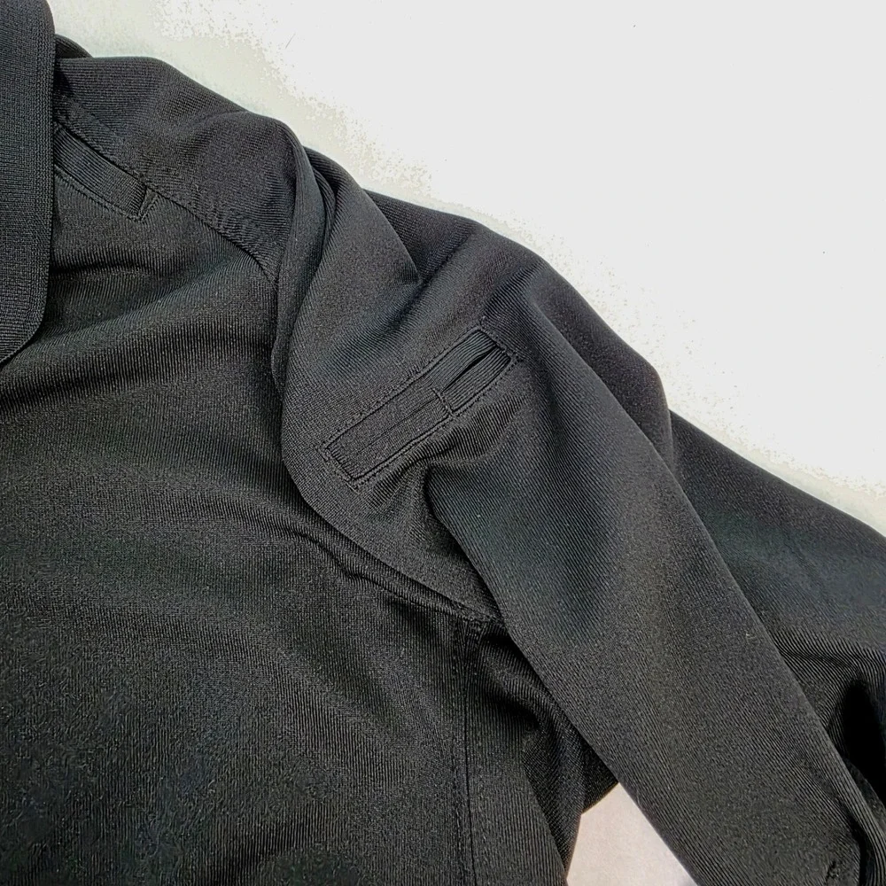 5.11 Tactical Series Mens XL Long‎ Sleeve Polo Shirt Black Performance 100% Poly